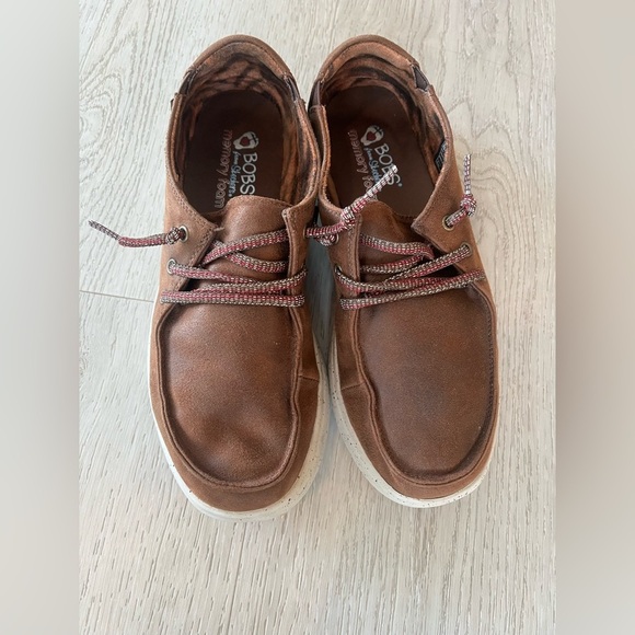 Bobs Skipper Skechers Sandbar Social Brown Sz 9 1/2 Slip-On Comfort Memory Foam - Picture 2 of 9